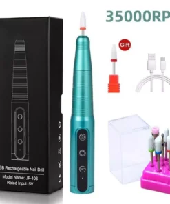 Wireless 35000RPM USB Nail Drill Pen: Portable Rechargeable Manicure & Pedicure Tool