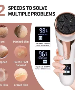 Rechargeable Electric Foot Callus Remover: Portable Pedicure Tool for Smooth Feet