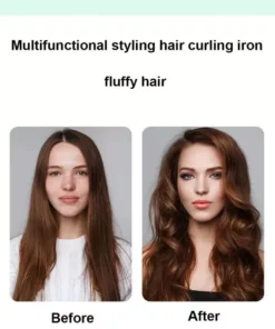 Mini Ceramic 3D Grid Hair Crimper & Curler – Volumizing Styling Tool for Women