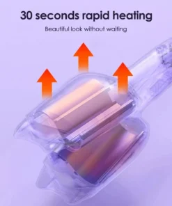 32mm Ceramic Cat Ear Dual-Barrel Hair Curler for Beach Waves