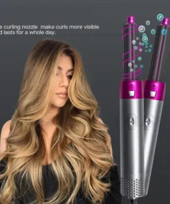 5-in-1 Hot Air Hair Styling Comb: Dry, Curl, and Straighten
