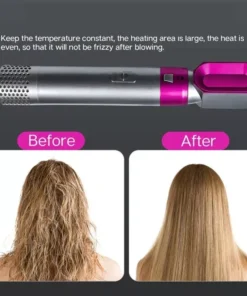 5-in-1 Hot Air Hair Styling Comb: Dry, Curl, and Straighten