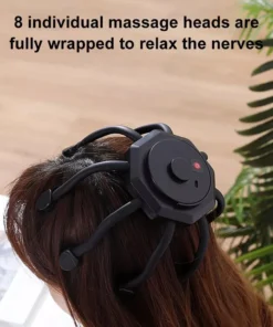 Electric Octopus Claw Scalp Massager for Stress Relief & Hair Stimulation