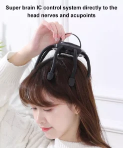 Electric Octopus Claw Scalp Massager for Stress Relief & Hair Stimulation