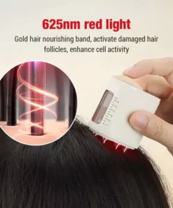 Electric Scalp Massager with Red Light Therapy & Hair Growth Serum Dispenser