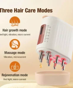 Electric Scalp Massager with Red Light Therapy & Hair Growth Serum Dispenser