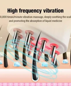 Electric Scalp Massager with Red Light Therapy & Hair Growth Serum Dispenser