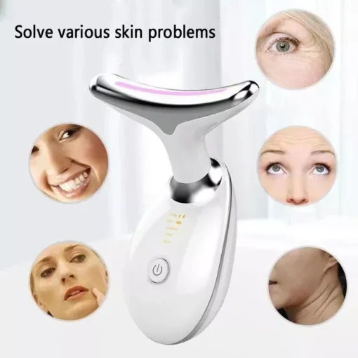 Face & Neck Lifting Vibratory Beauty Device: Anti-Wrinkle & Skin Rejuvenation Massager