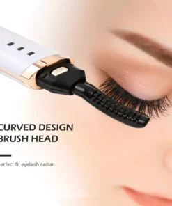 3-Gear Adjustable Heated Eyelash Curler: Portable & Anti-Scald
