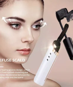 3-Gear Adjustable Heated Eyelash Curler: Portable & Anti-Scald