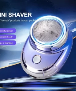 Portable Mini Electric Shaver for Men with Triple Blade – Rechargeable, Washable & Cordless
