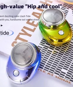 Portable Mini Electric Shaver for Men with Triple Blade – Rechargeable, Washable & Cordless