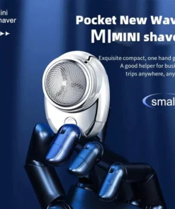 Portable Mini Electric Shaver for Men with Triple Blade – Rechargeable, Washable & Cordless