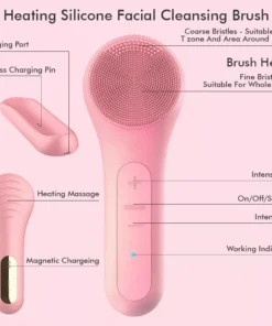 Waterproof Electric Sonic Facial Cleansing Brush with Deep Clean Technology