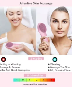 Waterproof Electric Sonic Facial Cleansing Brush with Deep Clean Technology