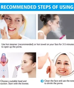 Electric Facial Vacuum Blackhead & Acne Remover with Deep Pore Cleansing