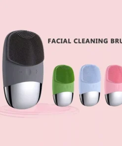3-in-1 Electric Silicone Facial Cleansing Brush: Deep Pore Cleaning & Massaging