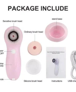 5-in-1 Electric Facial Cleansing & Massage Tool: Deep Pore Cleaning and Rejuvenation