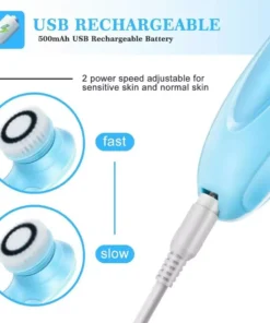 5-in-1 Electric Facial Cleansing & Massage Tool: Deep Pore Cleaning and Rejuvenation