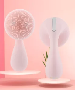 Electric Silicone Facial Cleansing & Massage Brush with Magnetic Charging