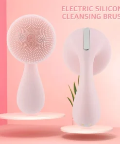 Electric Silicone Facial Cleansing & Massage Brush with Magnetic Charging