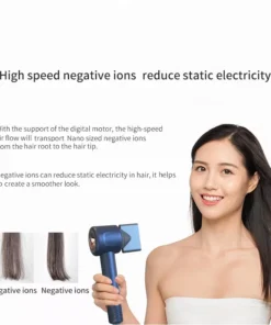 220V Leafless Personal Hair Dryer with Negative Ion Styling Tool