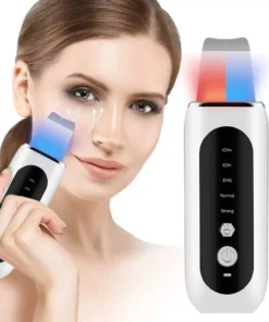 Ultrasonic EMS Facial Scrubber: Skin Renewal & Blackhead Removal Device