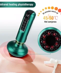 Electric Cupping & Gua Sha Massager: Infrared Heat Therapy & Anti-Cellulite Suction