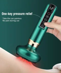 Electric Cupping & Gua Sha Massager: Infrared Heat Therapy & Anti-Cellulite Suction