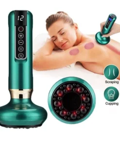 Electric Cupping & Gua Sha Massager: Infrared Heat Therapy & Anti-Cellulite Suction