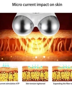 5-Gear Rechargeable Face Massager: Electric Micro-Current & 3D EMS Firming Technology