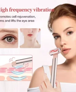 Microcurrent Eye Massager: Vibration, Red Light Therapy & Temperature-Controlled Stick
