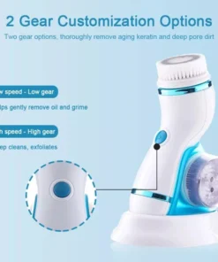 4-in-1 Electric Face Cleanser & Roller Massager: Ultimate Skin Care Tool