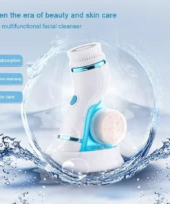 4-in-1 Electric Face Cleanser & Roller Massager: Ultimate Skin Care Tool
