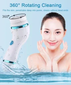 4-in-1 Electric Face Cleanser & Roller Massager: Ultimate Skin Care Tool