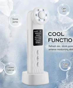 4-in-1 Ultrasonic Facial Massager: Radiofrequency Skin Tightening & LED Care