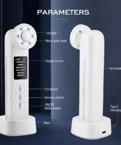 4-in-1 Ultrasonic Facial Massager: Radiofrequency Skin Tightening & LED Care