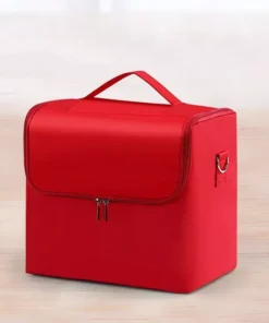 Large Capacity Multilayer Cosmetic Organizer Bag for Beauty Essentials