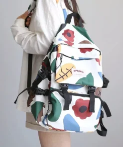 Stylish Geometric Waterproof Backpack for Women