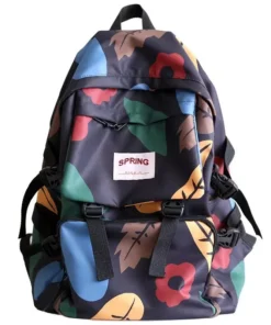 Stylish Geometric Waterproof Backpack for Women