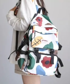 Stylish Geometric Waterproof Backpack for Women