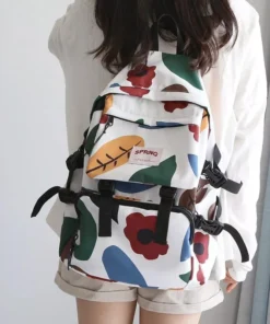 Stylish Geometric Waterproof Backpack for Women