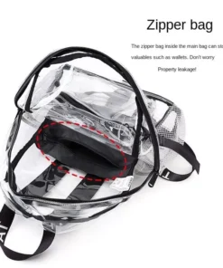 Chic Transparent Jelly Backpack – Waterproof, Fashion-Forward PVC Design for Women