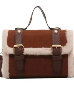 Chic Winter Plush Crossbody Bag