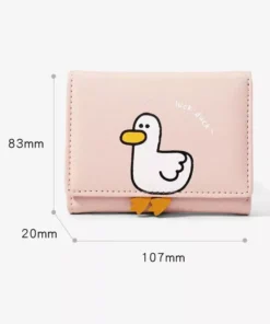 Charming Duck-Themed Mini Women’s Wallet