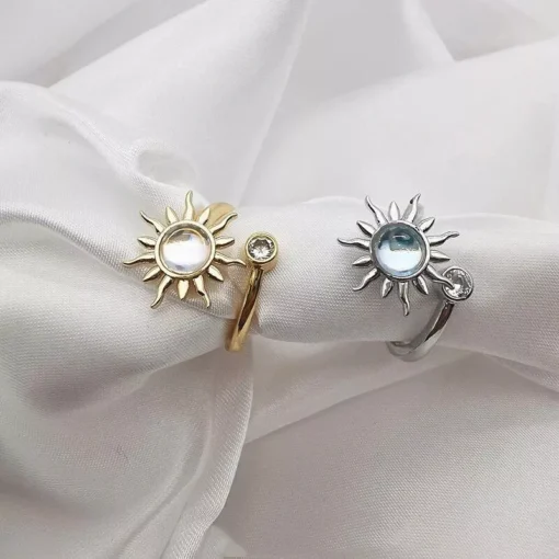 Stylish Stainless Steel Adjustable Fidget Anxiety Ring