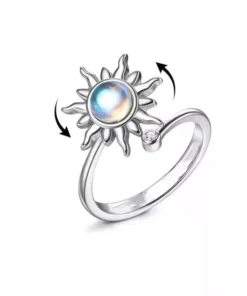 Stylish Stainless Steel Adjustable Fidget Anxiety Ring