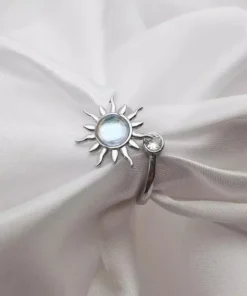 Stylish Stainless Steel Adjustable Fidget Anxiety Ring