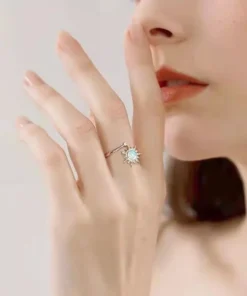 Stylish Stainless Steel Adjustable Fidget Anxiety Ring