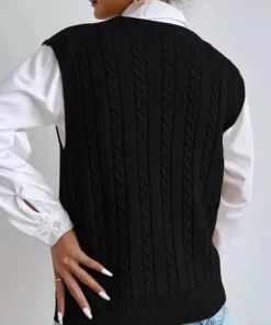 Chic Autumn & Winter Sleeveless Knit Sweater Vest for Women